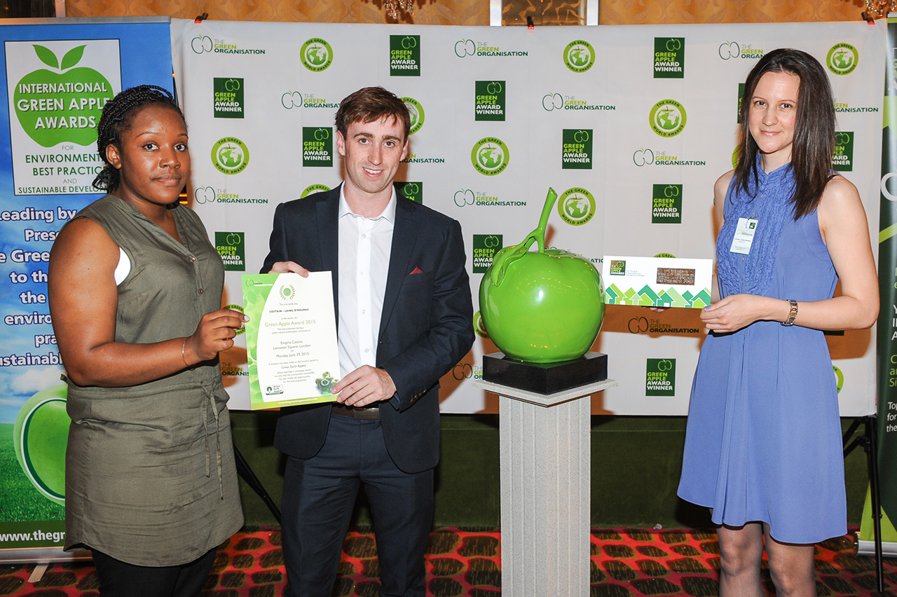 Bond St Upgrade Wins Environmental Award, green apple