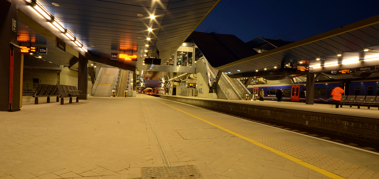 Platform at Reading Station redevelopment
