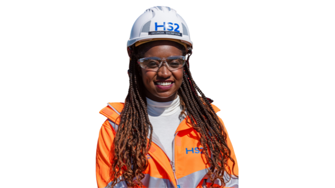 Georgia Thompson on HS2 site