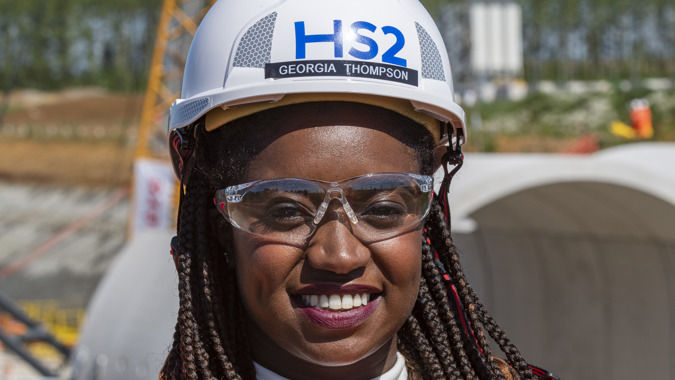Georgia Thompson on HS2 site