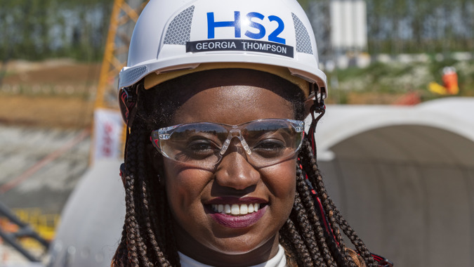Georgia Thompson on HS2 site