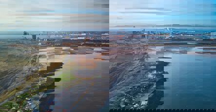 Teesside estuary view