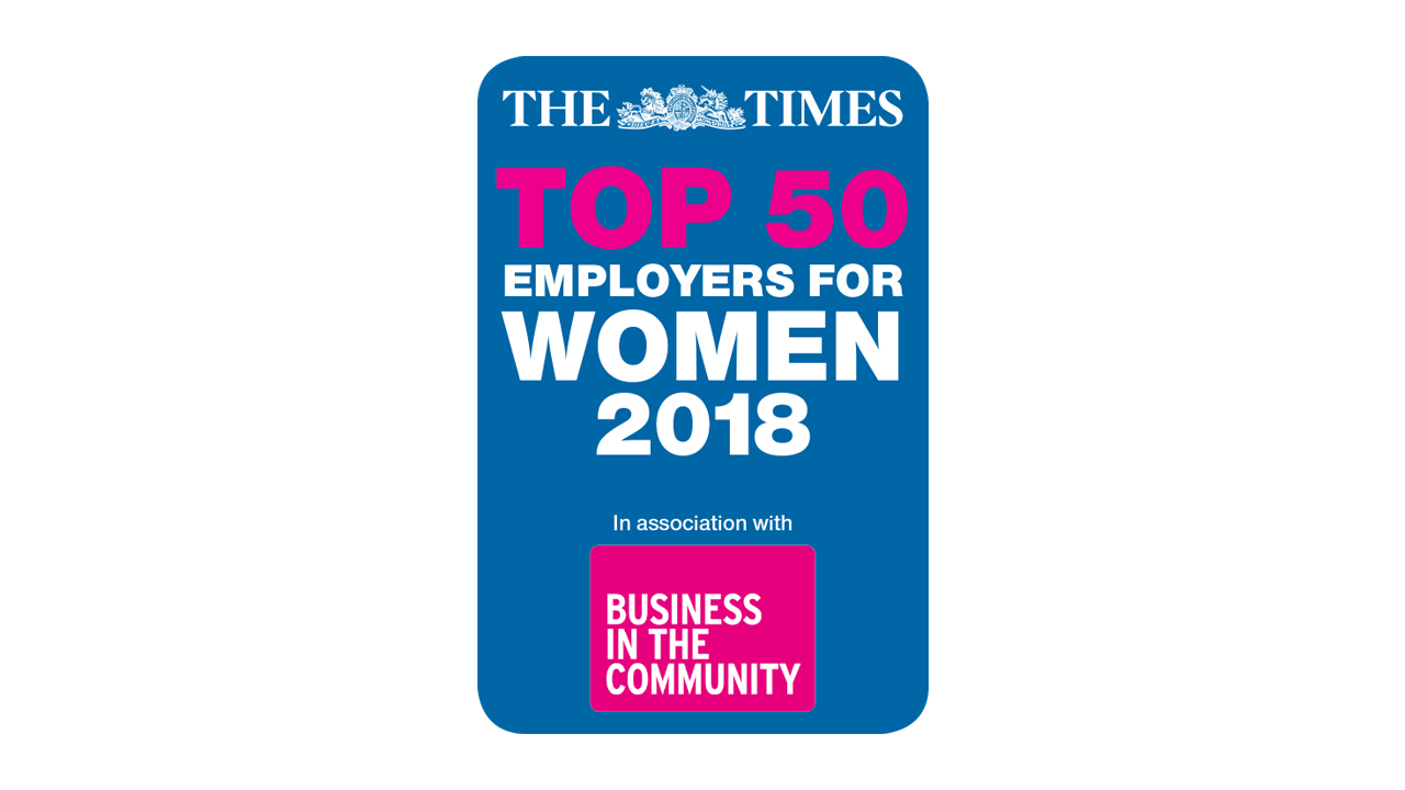 The Times Top 50 Employers for Women 2018