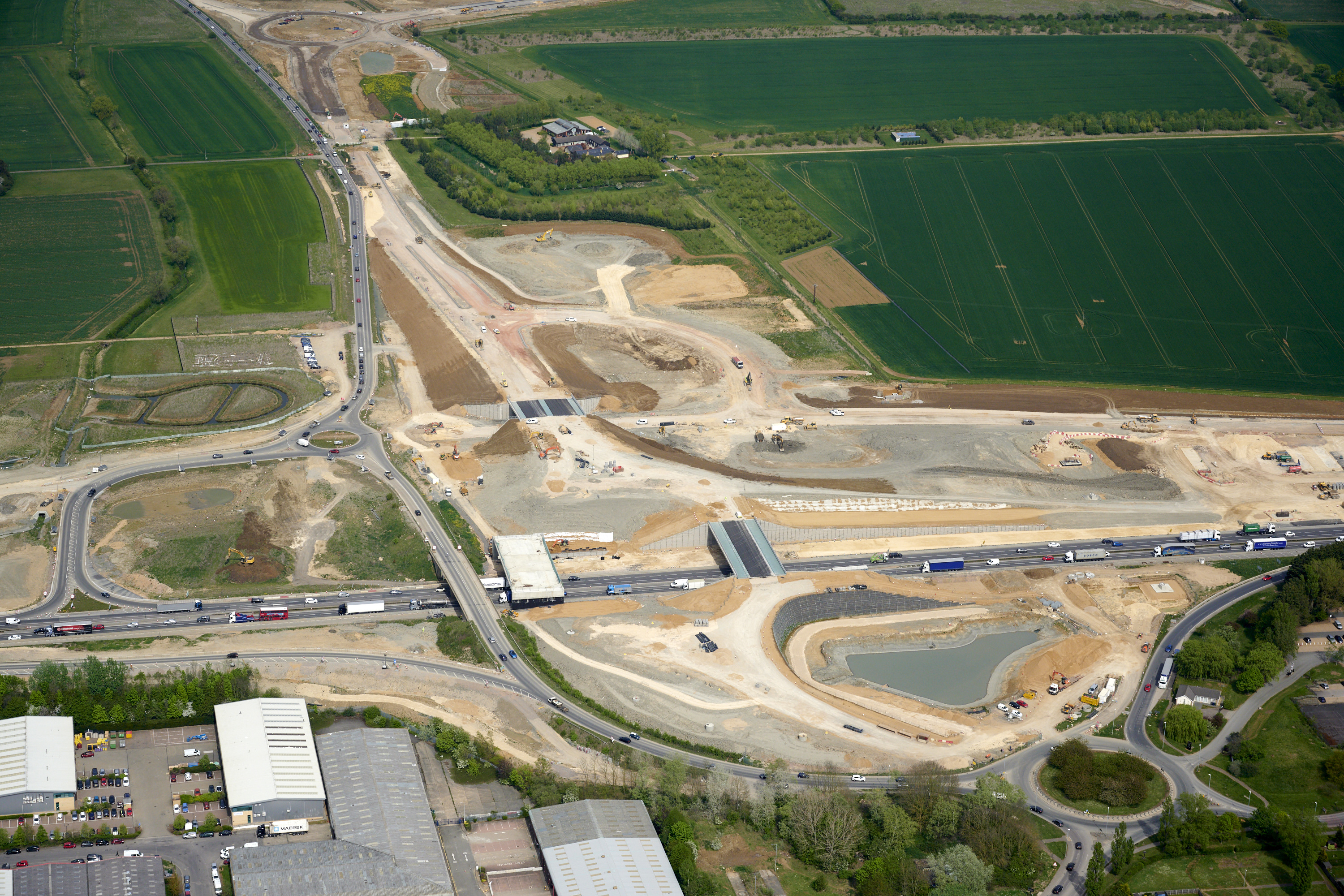 A14 step closer to completion as new junction bridge opens