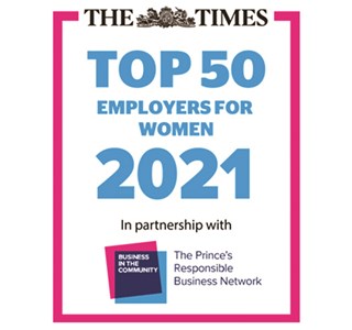 The Times Top 50 Employers for Women 2021