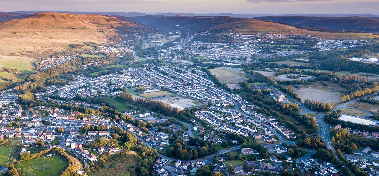 South wales aerial shot