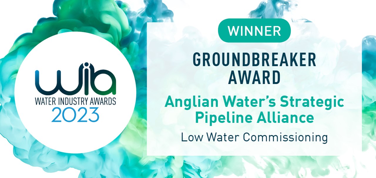 Water Industry Award Groundbreaker award winner