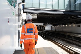 Costain person at London Gatwick station