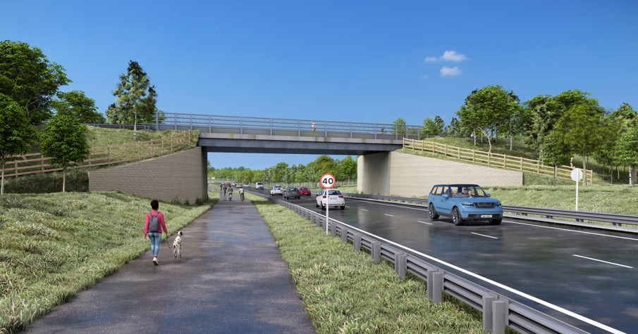 WWHAR Visualisation New Road And Rectory Lane Overbridge Credit Norfolk County Council