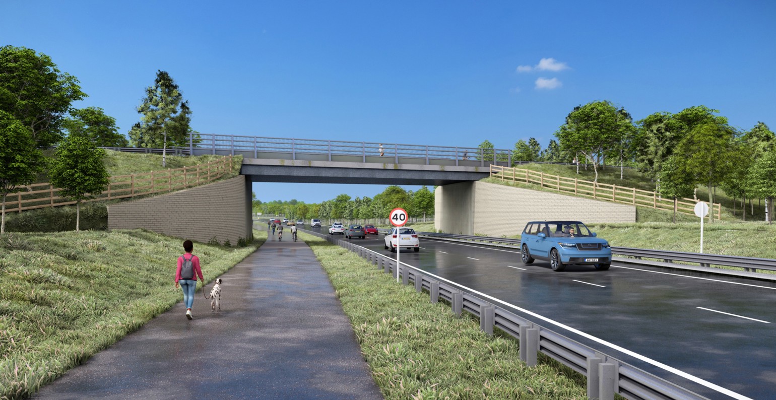 WWHAR Visualisation New Road And Rectory Lane Overbridge Credit Norfolk County Council
