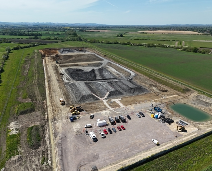 Costain clay compaction trial site in Oxfordshire