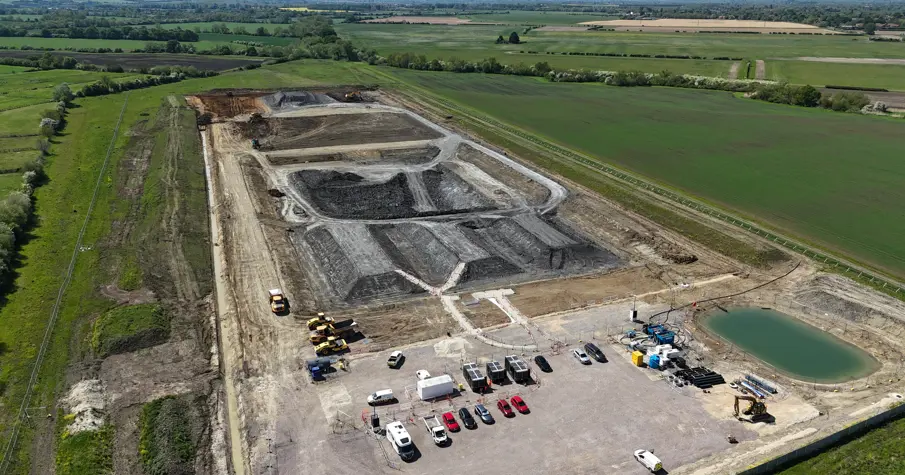Costain clay compaction trial site in Oxfordshire