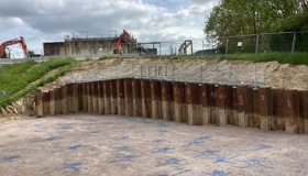 Setting Out For Piling Works In Alkalinity Dosing Area