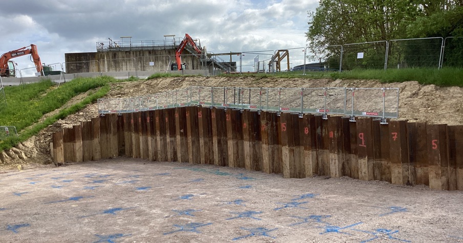 Setting Out For Piling Works In Alkalinity Dosing Area