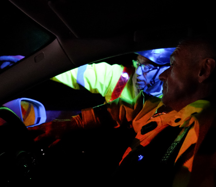 Blue light incursion video produced by Costain
