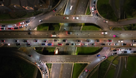 Aerial View Of Brent Cross Interchange 