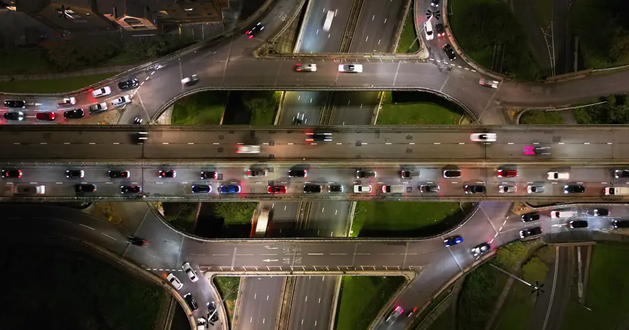 Aerial View Of Brent Cross Interchange