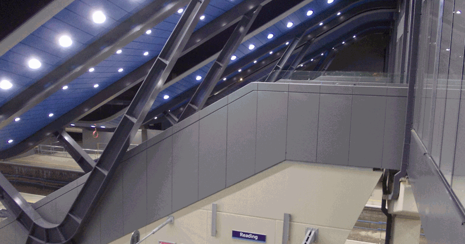 Reading Station ceiling view
