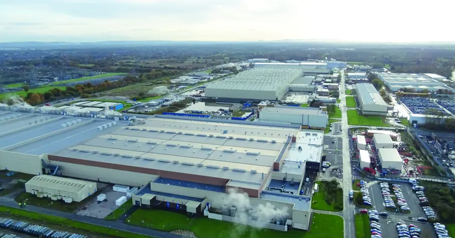 Aerial image of Urenco site in Cheshire