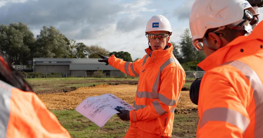 Water site, orange PPE Shape and create page