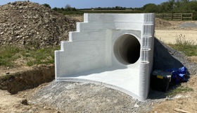 3D printing wall on Costain upgrade of the A30