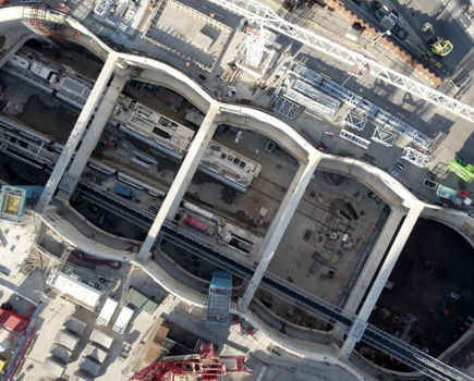 Ariel View Of Tbms Emily And Anne Ready To Bore From The Victoria Road Crossover Box Costeam News