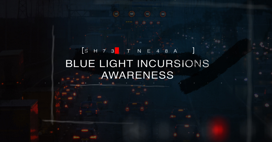 Blue light incursion video produced by Costain
